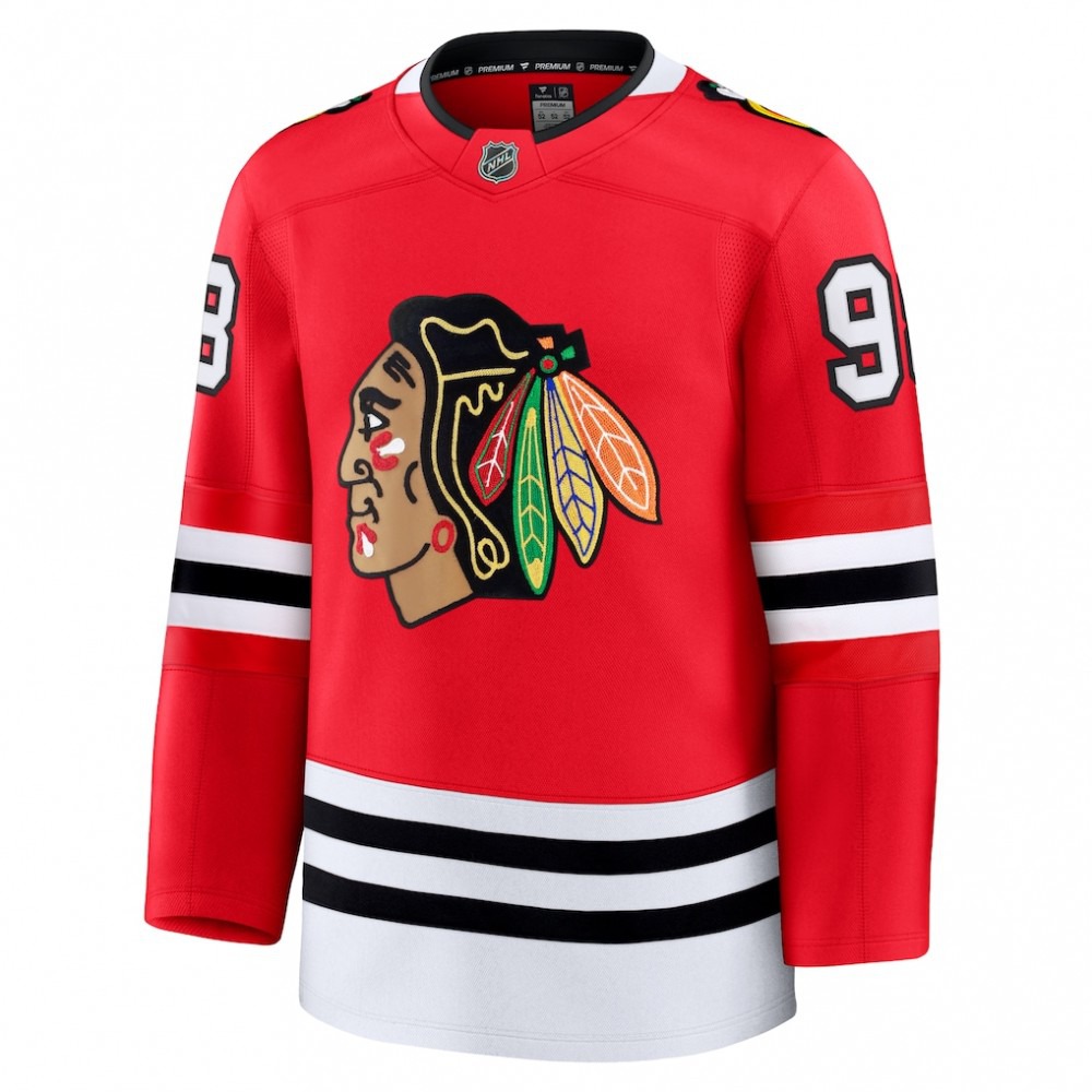 Connor Bedard Chicago Blackhawks Home Premium Jersey - Red-Pro Kit Vault | Brand New 26/27 Sports Jerseys